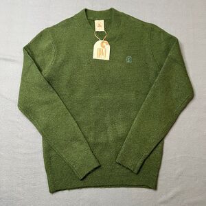 Dandy Del Mar Sweater Men's Small Green Acrylic Blend Classic V-Neck Pullover